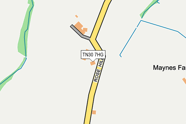 TN30 7HG map - OS OpenMap – Local (Ordnance Survey) TN30 7HG map - OS OpenMap – Local (Ordnance Survey)
