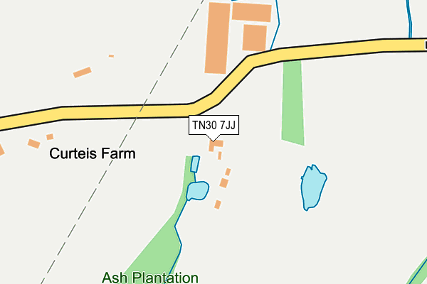 TN30 7JJ map - OS OpenMap – Local (Ordnance Survey) TN30 7JJ map - OS OpenMap – Local (Ordnance Survey)