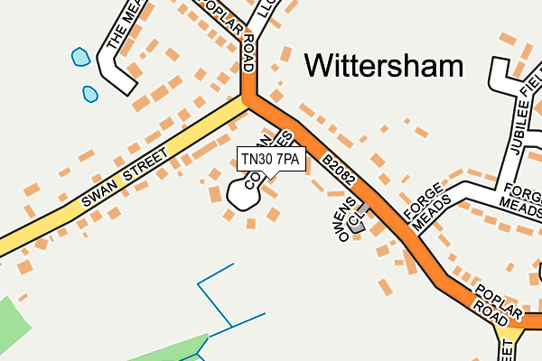 TN30 7PA map - OS OpenMap – Local (Ordnance Survey) TN30 7PA map - OS OpenMap – Local (Ordnance Survey)