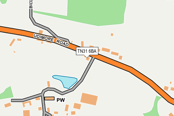 TN31 6BA map - OS OpenMap – Local (Ordnance Survey) TN31 6BA map - OS OpenMap – Local (Ordnance Survey)
