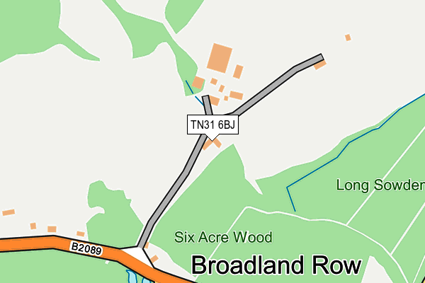 TN31 6BJ map - OS OpenMap – Local (Ordnance Survey) TN31 6BJ map - OS OpenMap – Local (Ordnance Survey)
