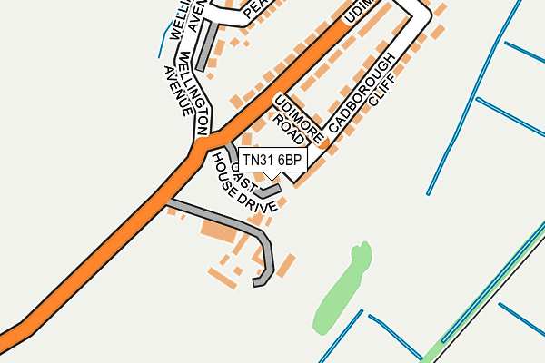 TN31 6BP map - OS OpenMap – Local (Ordnance Survey) TN31 6BP map - OS OpenMap – Local (Ordnance Survey)