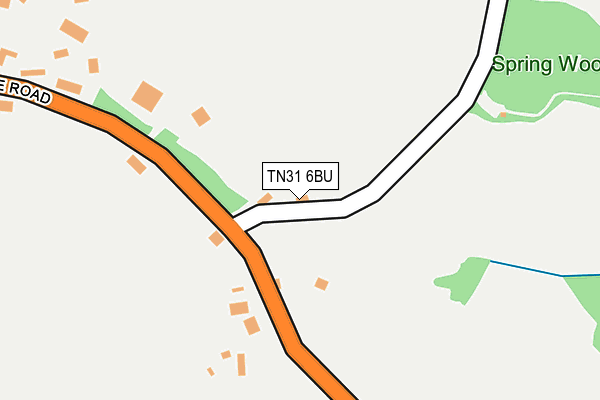 TN31 6BU map - OS OpenMap – Local (Ordnance Survey) TN31 6BU map - OS OpenMap – Local (Ordnance Survey)