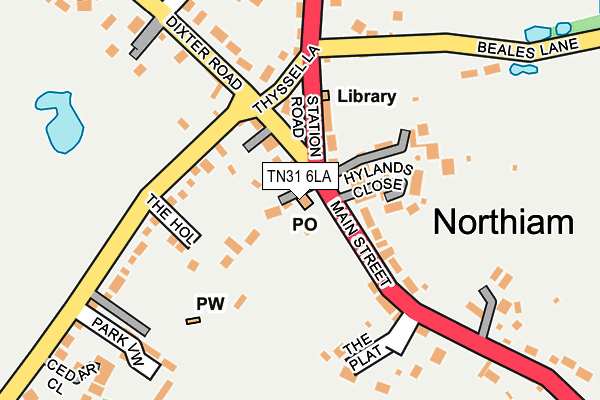 TN31 6LA map - OS OpenMap – Local (Ordnance Survey) TN31 6LA map - OS OpenMap – Local (Ordnance Survey)