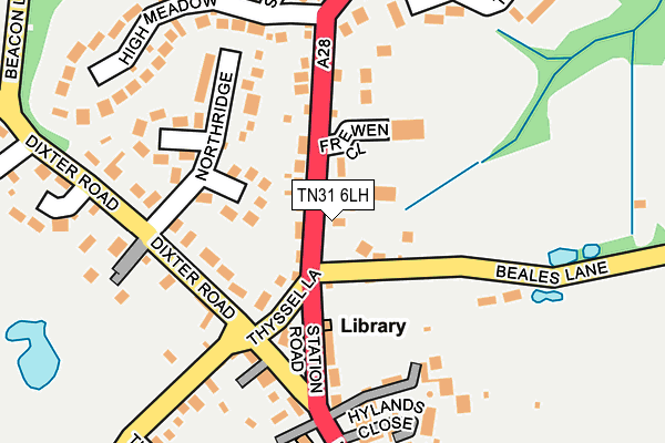 TN31 6LH map - OS OpenMap – Local (Ordnance Survey) TN31 6LH map - OS OpenMap – Local (Ordnance Survey)