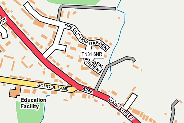TN31 6NR map - OS OpenMap – Local (Ordnance Survey) TN31 6NR map - OS OpenMap – Local (Ordnance Survey)