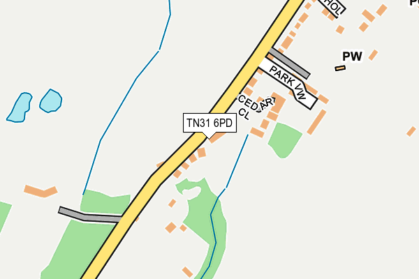 TN31 6PD map - OS OpenMap – Local (Ordnance Survey) TN31 6PD map - OS OpenMap – Local (Ordnance Survey)