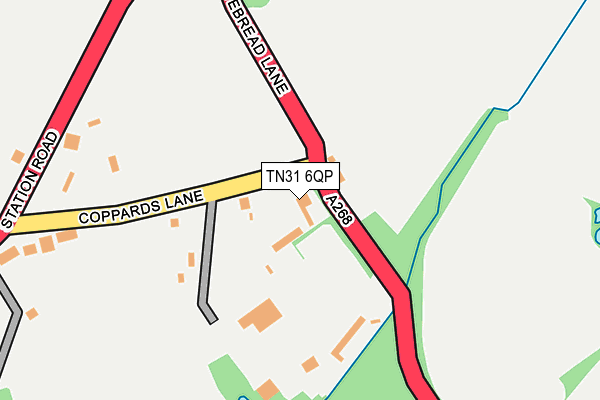 TN31 6QP map - OS OpenMap – Local (Ordnance Survey) TN31 6QP map - OS OpenMap – Local (Ordnance Survey)