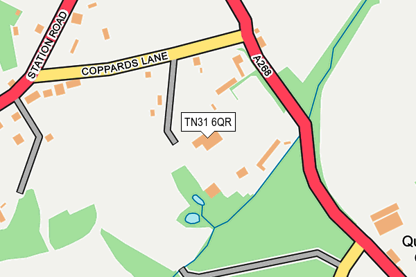 TN31 6QR map - OS OpenMap – Local (Ordnance Survey) TN31 6QR map - OS OpenMap – Local (Ordnance Survey)