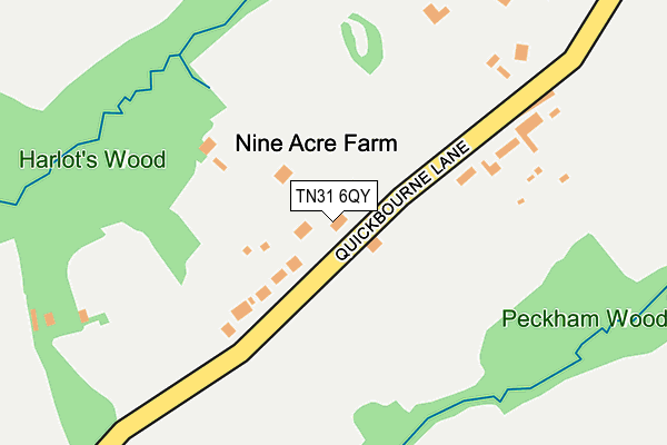 TN31 6QY map - OS OpenMap – Local (Ordnance Survey) TN31 6QY map - OS OpenMap – Local (Ordnance Survey)