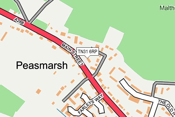 TN31 6RP map - OS OpenMap – Local (Ordnance Survey) TN31 6RP map - OS OpenMap – Local (Ordnance Survey)