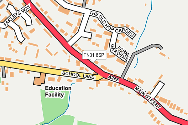 TN31 6SP map - OS OpenMap – Local (Ordnance Survey) TN31 6SP map - OS OpenMap – Local (Ordnance Survey)