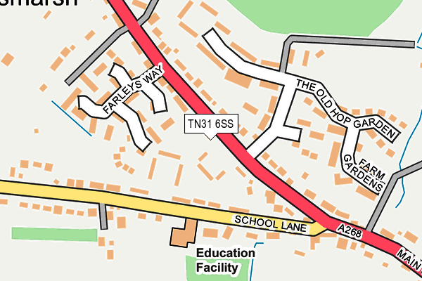 TN31 6SS map - OS OpenMap – Local (Ordnance Survey) TN31 6SS map - OS OpenMap – Local (Ordnance Survey)