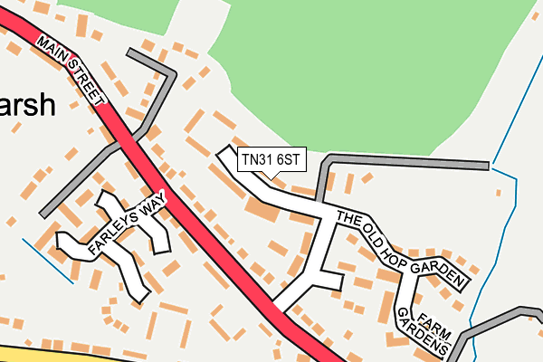 TN31 6ST map - OS OpenMap – Local (Ordnance Survey) TN31 6ST map - OS OpenMap – Local (Ordnance Survey)