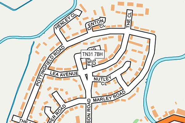 TN31 7BH map - OS OpenMap – Local (Ordnance Survey) TN31 7BH map - OS OpenMap – Local (Ordnance Survey)