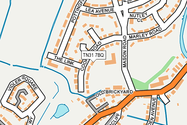 TN31 7BQ map - OS OpenMap – Local (Ordnance Survey) TN31 7BQ map - OS OpenMap – Local (Ordnance Survey)
