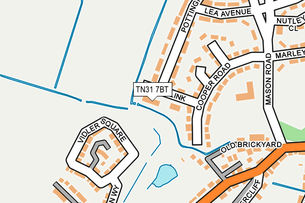TN31 7BT map - OS OpenMap – Local (Ordnance Survey) TN31 7BT map - OS OpenMap – Local (Ordnance Survey)
