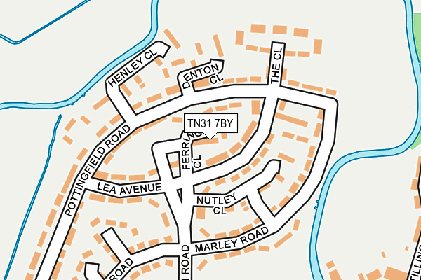 TN31 7BY map - OS OpenMap – Local (Ordnance Survey) TN31 7BY map - OS OpenMap – Local (Ordnance Survey)