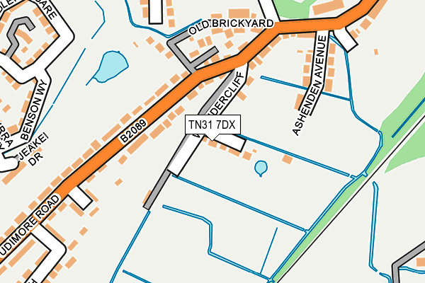 TN31 7DX map - OS OpenMap – Local (Ordnance Survey) TN31 7DX map - OS OpenMap – Local (Ordnance Survey)