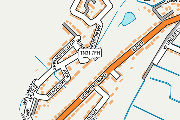 TN31 7FH map - OS OpenMap – Local (Ordnance Survey) TN31 7FH map - OS OpenMap – Local (Ordnance Survey)