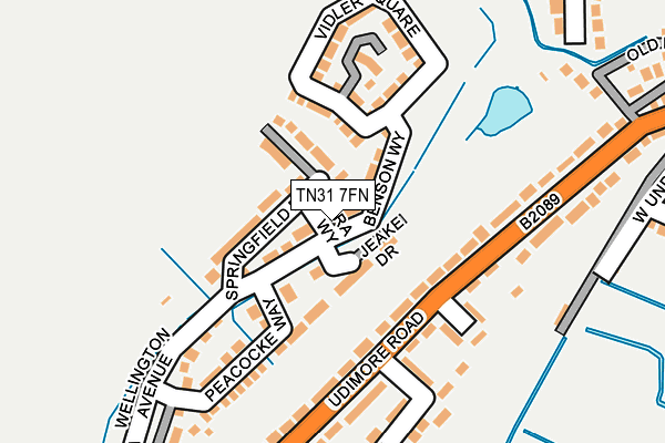 TN31 7FN map - OS OpenMap – Local (Ordnance Survey) TN31 7FN map - OS OpenMap – Local (Ordnance Survey)