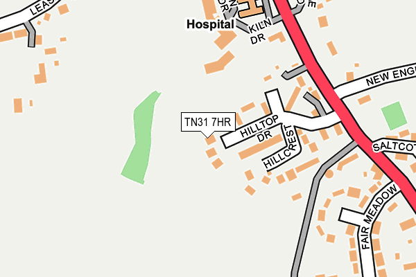 TN31 7HR map - OS OpenMap – Local (Ordnance Survey)