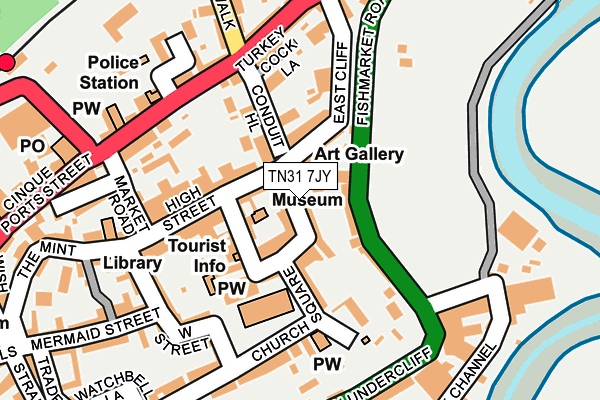 TN31 7JY map - OS OpenMap – Local (Ordnance Survey)