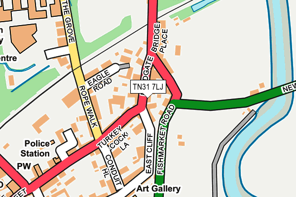 TN31 7LJ map - OS OpenMap – Local (Ordnance Survey)