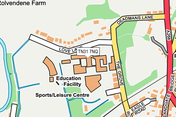 TN31 7NQ map - OS OpenMap – Local (Ordnance Survey) TN31 7NQ map - OS OpenMap – Local (Ordnance Survey)