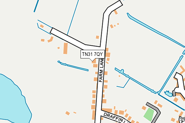 TN31 7QY map - OS OpenMap – Local (Ordnance Survey) TN31 7QY map - OS OpenMap – Local (Ordnance Survey)