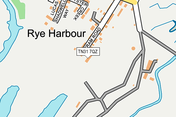 TN31 7QZ map - OS OpenMap – Local (Ordnance Survey)
