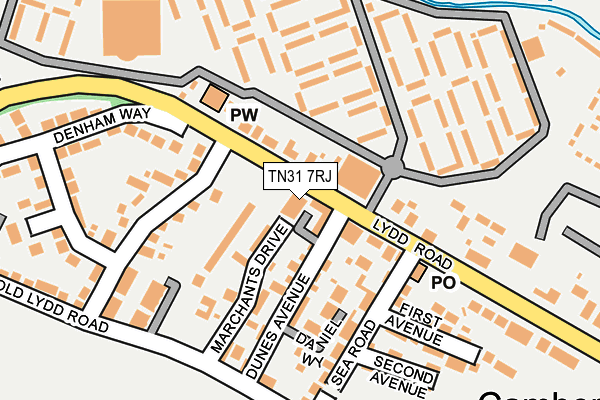 TN31 7RJ map - OS OpenMap – Local (Ordnance Survey) TN31 7RJ map - OS OpenMap – Local (Ordnance Survey)