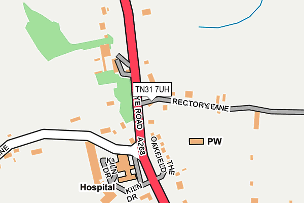TN31 7UH map - OS OpenMap – Local (Ordnance Survey)