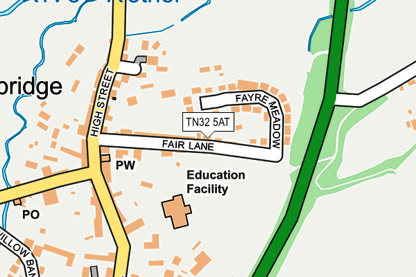 TN32 5AT map - OS OpenMap – Local (Ordnance Survey) TN32 5AT map - OS OpenMap – Local (Ordnance Survey)