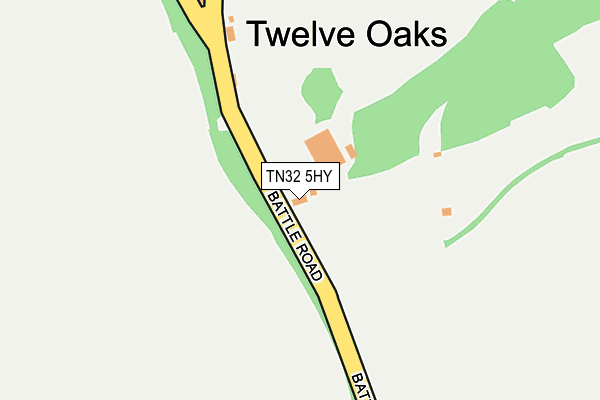 TN32 5HY map - OS OpenMap – Local (Ordnance Survey) TN32 5HY map - OS OpenMap – Local (Ordnance Survey)