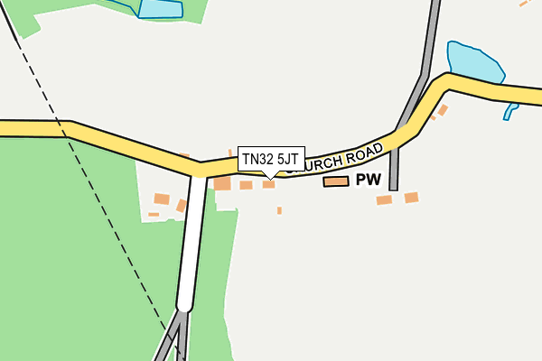 TN32 5JT map - OS OpenMap – Local (Ordnance Survey) TN32 5JT map - OS OpenMap – Local (Ordnance Survey)