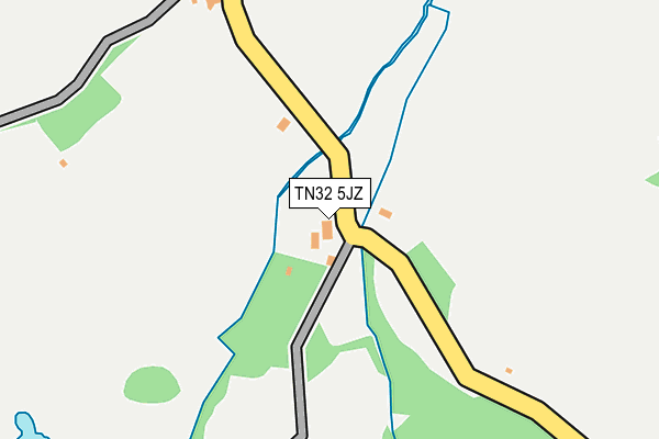 TN32 5JZ map - OS OpenMap – Local (Ordnance Survey) TN32 5JZ map - OS OpenMap – Local (Ordnance Survey)