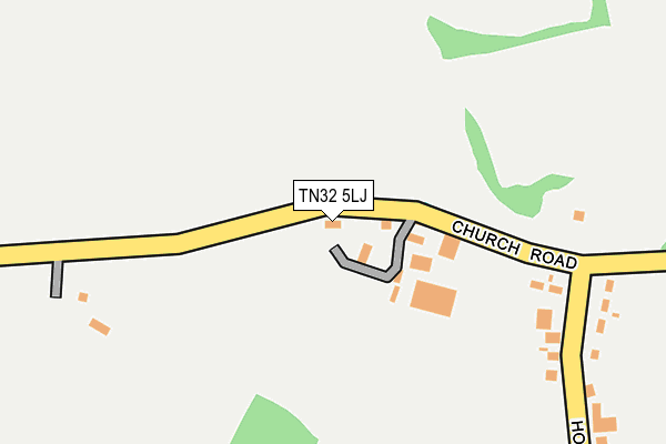 TN32 5LJ map - OS OpenMap – Local (Ordnance Survey) TN32 5LJ map - OS OpenMap – Local (Ordnance Survey)