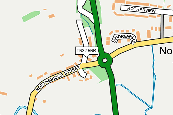 TN32 5NR map - OS OpenMap – Local (Ordnance Survey) TN32 5NR map - OS OpenMap – Local (Ordnance Survey)