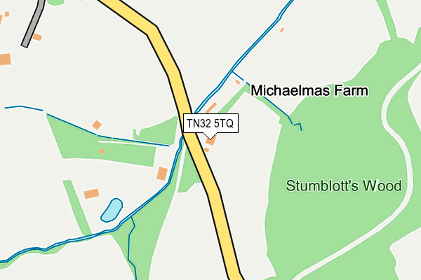 TN32 5TQ map - OS OpenMap – Local (Ordnance Survey) TN32 5TQ map - OS OpenMap – Local (Ordnance Survey)