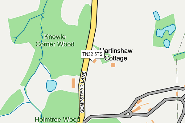 TN32 5TS map - OS OpenMap – Local (Ordnance Survey) TN32 5TS map - OS OpenMap – Local (Ordnance Survey)