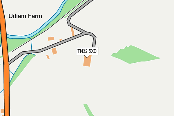 TN32 5XD map - OS OpenMap – Local (Ordnance Survey) TN32 5XD map - OS OpenMap – Local (Ordnance Survey)
