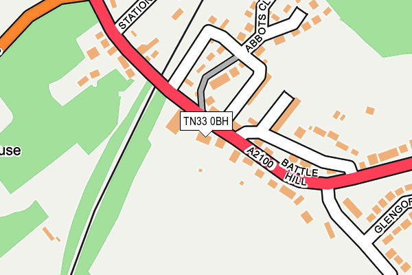 TN33 0BH map - OS OpenMap – Local (Ordnance Survey) TN33 0BH map - OS OpenMap – Local (Ordnance Survey)