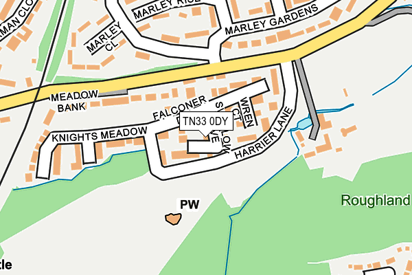 TN33 0DY map - OS OpenMap – Local (Ordnance Survey) TN33 0DY map - OS OpenMap – Local (Ordnance Survey)