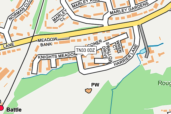 TN33 0DZ map - OS OpenMap – Local (Ordnance Survey) TN33 0DZ map - OS OpenMap – Local (Ordnance Survey)