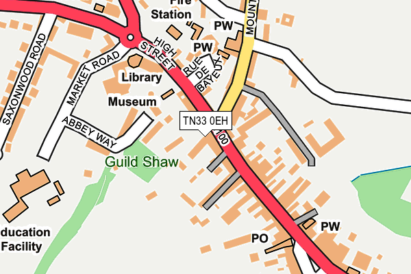 TN33 0EH map - OS OpenMap – Local (Ordnance Survey) TN33 0EH map - OS OpenMap – Local (Ordnance Survey)