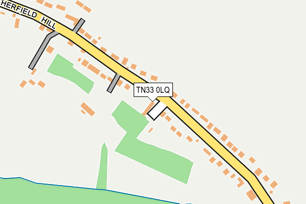 TN33 0LQ map - OS OpenMap – Local (Ordnance Survey) TN33 0LQ map - OS OpenMap – Local (Ordnance Survey)