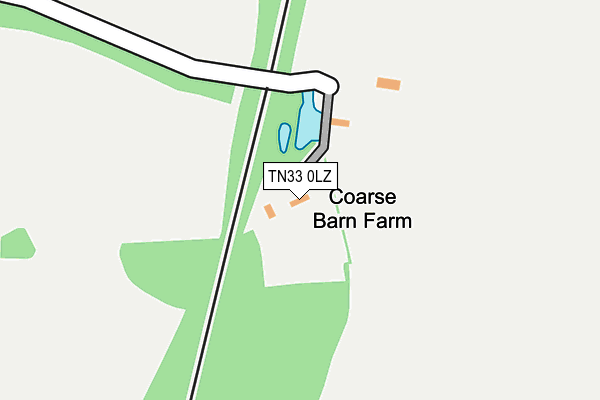 TN33 0LZ map - OS OpenMap – Local (Ordnance Survey) TN33 0LZ map - OS OpenMap – Local (Ordnance Survey)