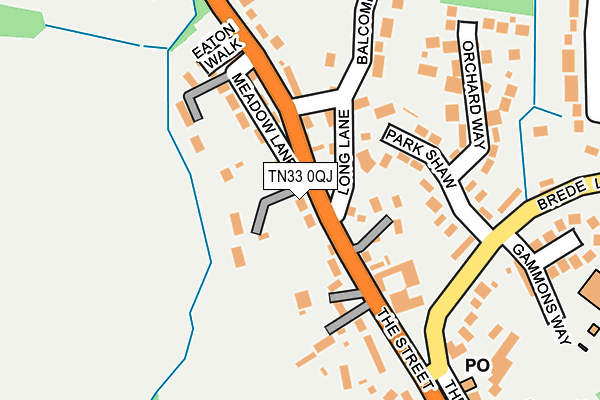TN33 0QJ map - OS OpenMap – Local (Ordnance Survey) TN33 0QJ map - OS OpenMap – Local (Ordnance Survey)