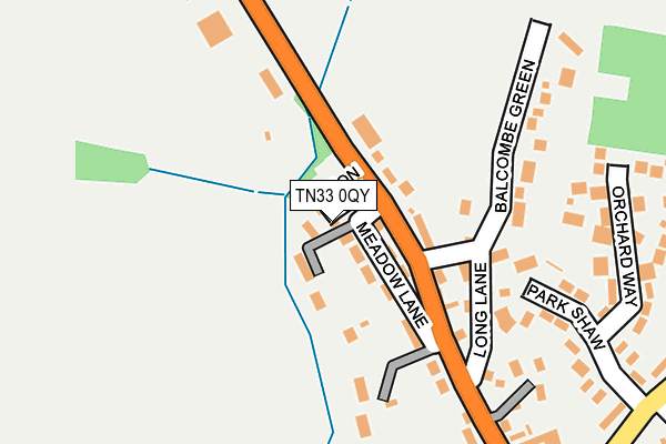 TN33 0QY map - OS OpenMap – Local (Ordnance Survey) TN33 0QY map - OS OpenMap – Local (Ordnance Survey)